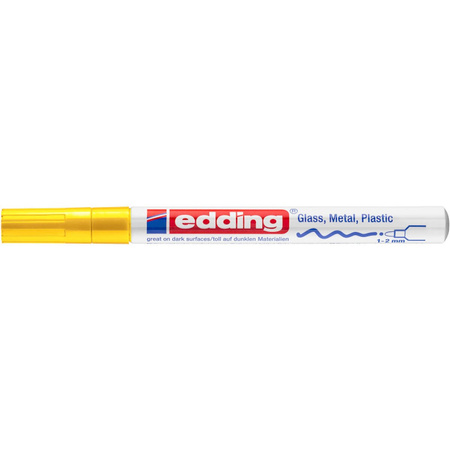 Marker lakierowany Edding 0.8mm żółty