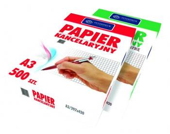 Papier kancelaryjny w linie A3 500 arkuszy Interdruk
