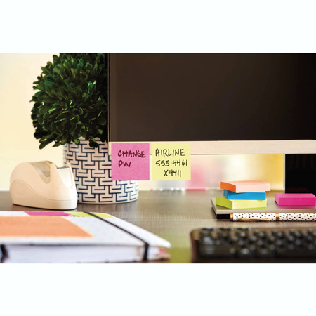 Podajnik do bloczków samoprzylepnych Post-it 3M Kotek+1 bloczek Super Sticky Z-notes gratis