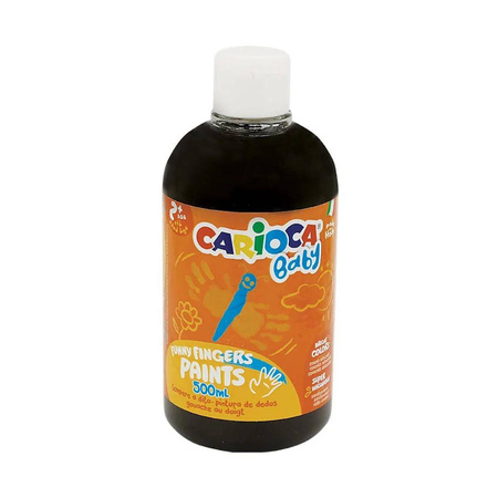 Farba do malowania palcami Carioca Baby 500ml czarna
