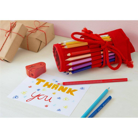 Piórnik rolowany Faber Castell Sleeve czerwony