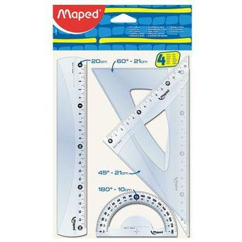 Zestaw geometryczny 4 elementy 20 cm Start Maxi Maped