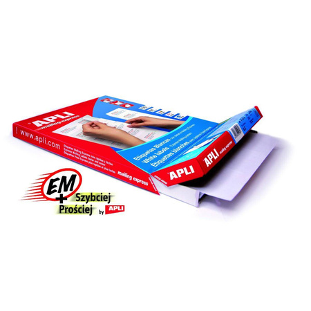 Etykiety samoprzylepne Apli uniwersalne 105x40mm białe