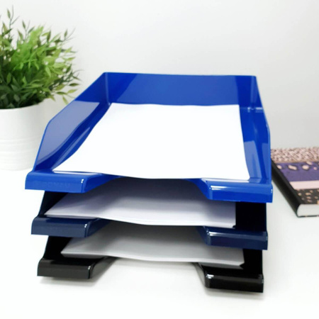 Szuflada na dokumenty A4 Donau niebieski