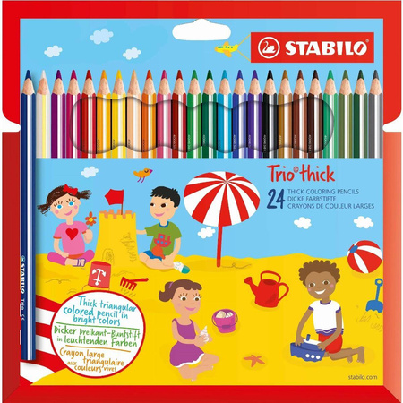 Kredki Stabilo Trio Jumbo 24 kolory