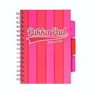 Kołozeszyt A5 w kratkę Pukka Pad Project Book Vogue różowy