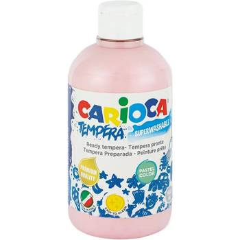 Farba tempera Carioca 500ml pastelowa różowa