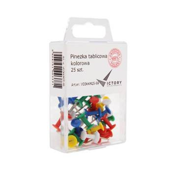 Pinezki tablicowe Victory Office OPKM kolorowe /a`25/