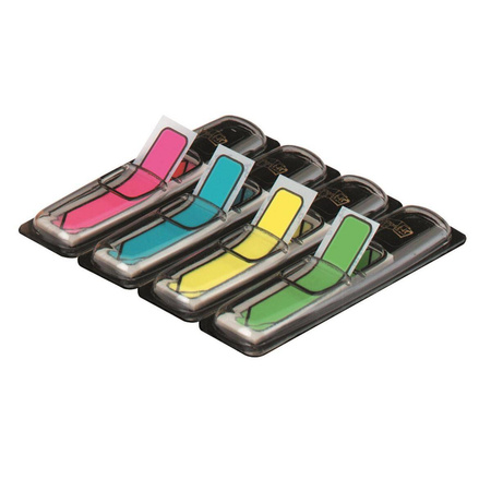 Zakładki indeksujące Post-it 3M strzałki 4 kolory neon po 24 sztuki 12x43mm 684ARR4