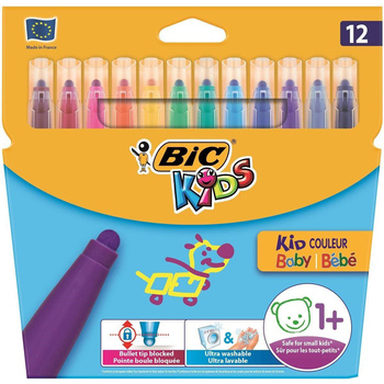 Flamastry Bic Kids Couleur Baby 12 kolorów