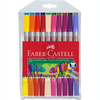 Flamastry dwustronne Faber Castell 20 kolorów