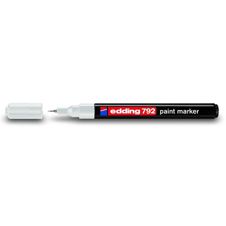 Marker olejowy Edding końcówka okrągła 0.8mm biały