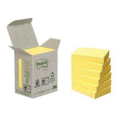 Karteczki samoprzylepne 38x51mm ekologiczne Post-it 6x100 kartek