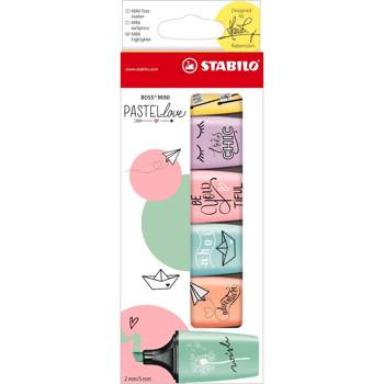 Zakreślacze Stabilo mini pastellove 6 kolorów