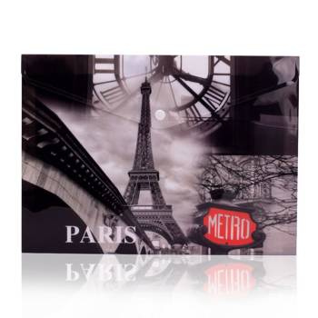 Teczka kopertowa na zatrzask Panta Plast Paris A4