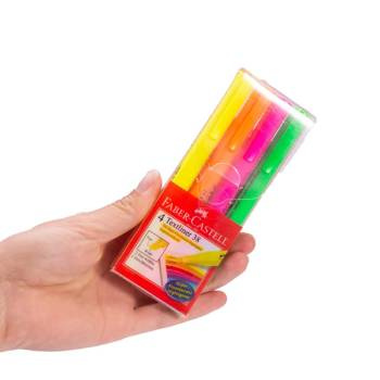 Zakreślacze Faber Castell Textliner 38 4 sztuki