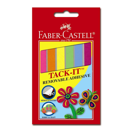 Masa mocująca Faber Castell Tack-It 50g mix kolorów