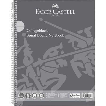 Kołonotatnik A4 80 kartek linia Faber Castell