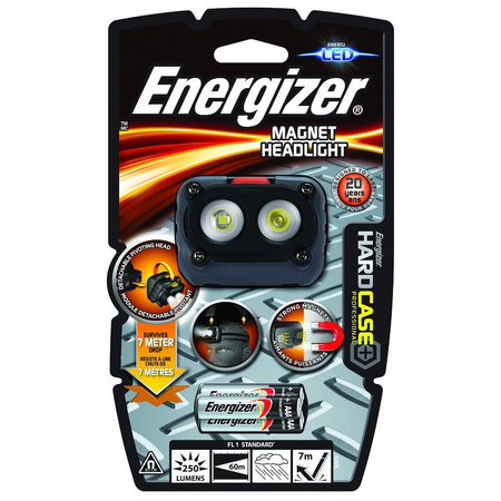 Latarka Energizer Hard Case Magnet Headlight + baterie AAA