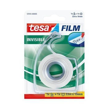 Taśma biurowa Tesafilm Invisible 33m x 19mm + dyspenser Easy Cut