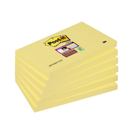 Karteczki samoprzylepne 127x76mm Post-it Super Sticky 655-6S