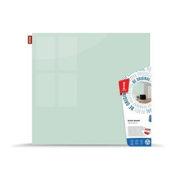 Tablica magnetyczna szklana 45x45 cm Memoboards biały