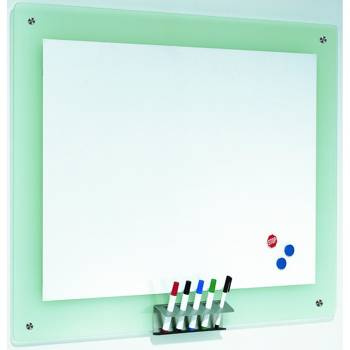 Tablica magnetyczna 106x77 cm szklana rama Franken