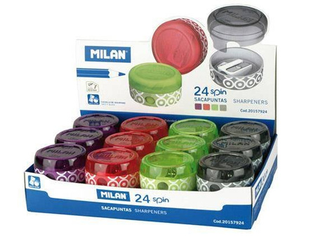 Temperówka z pojemnikiem Milan Spin