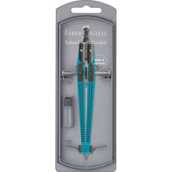 Cyrkiel Faber Castell Grip turkusowy