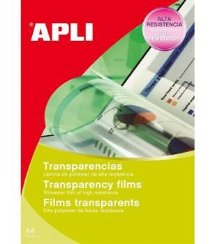 Folia samoprzylepna Apli 210x297mm transparentna