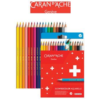 Kredki akwarelowe Caran d`Ache Swisscolor 18 kolorów