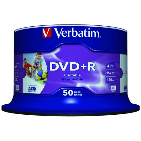 Płyta Verbatim DVD+R 4.7GB Azo cake 50 sztuk