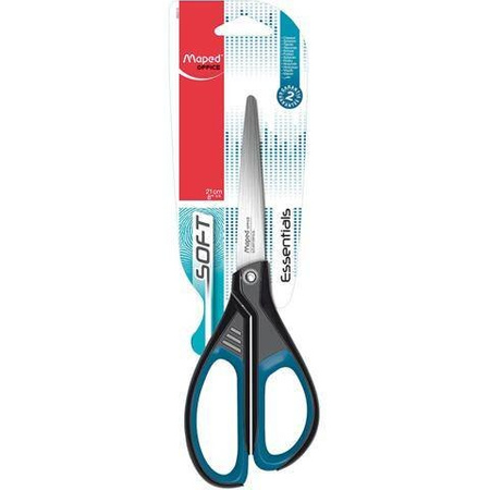 Nożyczki biurowe 21cm asymetryczne soft Essentials Maped