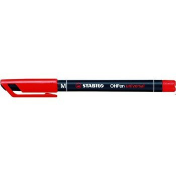 Foliopis Stabilo OHP - rozmiar M 1.0 mm czerwony