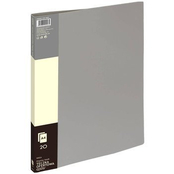 Teczka ofertowa Grand A4 20 koszulek szary