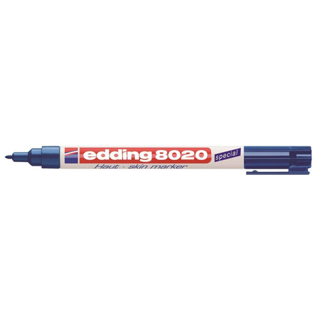 Marker do skóry Edding końcówka okrągła 1mm niebieski