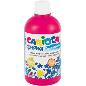 Farba tempera Carioca 500ml neonowa różowa