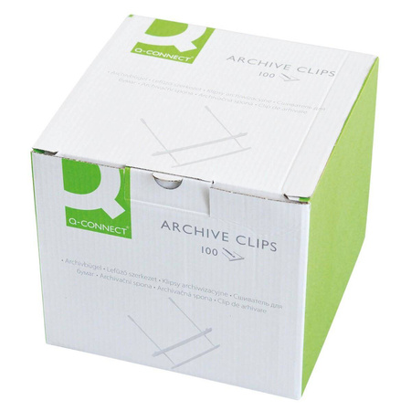 Klipsy archiwizacyjne Q-Connect Z-Clip plastikowe