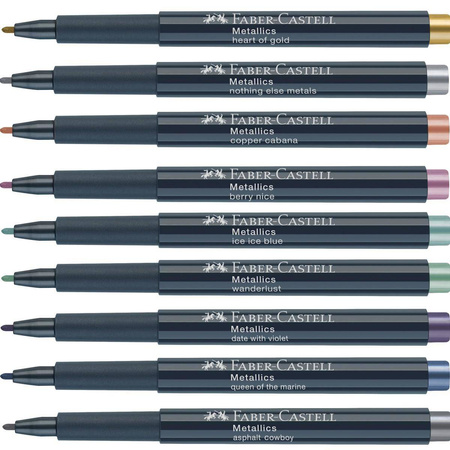 Pisaki metaliczne Faber Castell Metallic 12 kolorów