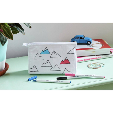 Markery do tkanin Edding 5 podstawowych kolorów