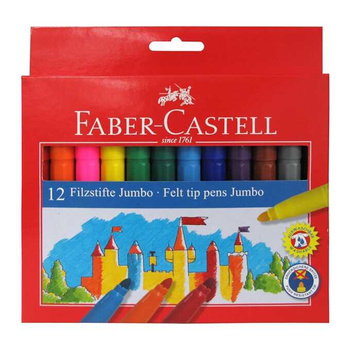 Flamastry Faber Castell Jumbo 12 kolorów