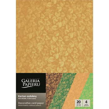 Papier ozdobny A4 Siła zieleni 200g Argo