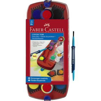 Farby szkolne Faber Castell Connector 24 kolory w kasecie