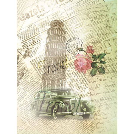 Teczka z gumką Kreska A4 Retro