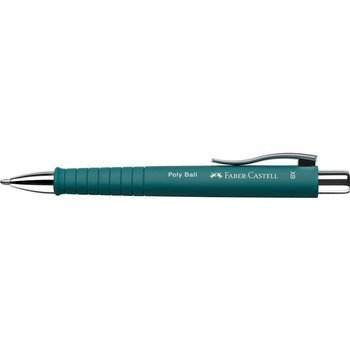 Długopis automatyczny Faber Castell Poly Ball XB szmaragdowy zielony