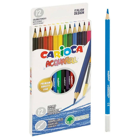 Kredki akwarelowe Carioca 12 kolorów