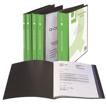 Teczka ofertowa Q-Connect A4 100 koszulek z kieszenią opisową