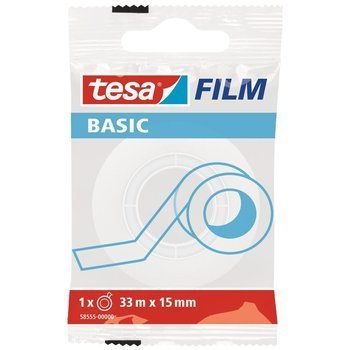 Taśma klejąca biurowa Tesa Basic Invisible 33m x 15mm