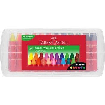 Kredki woskowe Faber Castell trójkątne 24 kolory