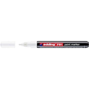Marker lakierowy Edding końcówka okrągła 1-2mm biały